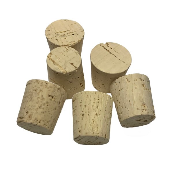 Group of natural tapered corks